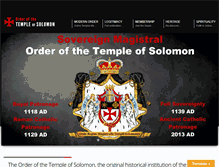 Tablet Screenshot of knightstemplarorder.org